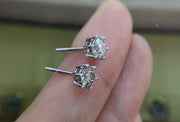 Radiant Spark 14K White Gold Six-Prong Lab-Grown Diamond Studs 1.022 CTW
