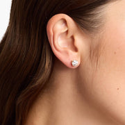 Four Prong Round Brilliant Lab-Grown Diamond Stud Earrings in 14K Gold – D–E Color, VS1–VVS2 Clarity