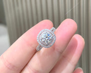 Elegant 3 Carat Round Diamond Ring with Band – D-E Color, VS1-VVS2 Clarity