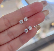 Lab-Grown Diamond Stud Earrings 1.46 CTW D-E VS1/VVS2 14K White Gold Six-Prong