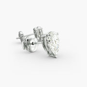 Elegant Pear-Shaped Custom Diamond Stud Earring Settings in 0.50-4.00 TCW 14K Gold – D–E Color, VS1–VVS2 Clarity