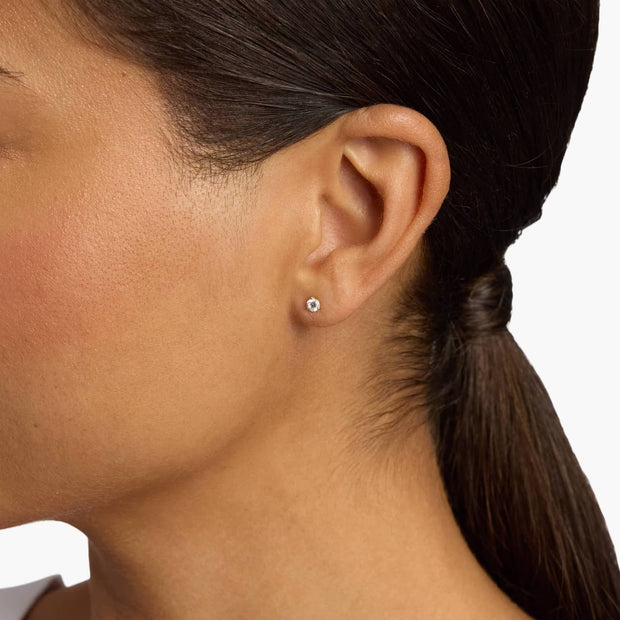Timeless 14K Gold Martini-Set Round Lab Diamond Stud Earrings – D–E Color, VS1–VVS2 Clarity in 14k Gold