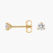 Timeless 14K Gold Martini-Set Round Lab Diamond Stud Earrings – D–E Color, VS1–VVS2 Clarity in 14k Gold