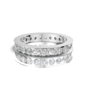 1.00 CTW Round Lab-Grown Diamond Eternity Band in 14K Gold | D Color VVS2 | Channel Set