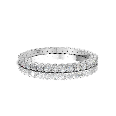 1.00 Carat Round Cut Diamond Ring in 14K Gold – D–E Color, VS1–VVS2 Clarity
