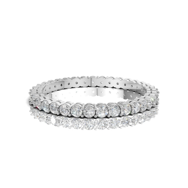 1.00 Carat Round Cut Diamond Ring in 14K Gold – D–E Color, VS1–VVS2 Clarity