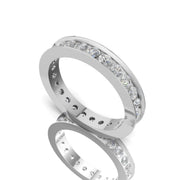 1.00 CTW Round Lab-Grown Diamond Eternity Band in 14K Gold | D Color VVS2 | Channel Set