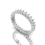 Pear-Shaped 1.00 CT Lab-Grown Diamond Wedding Band in 14K Gold | D-E Color VS1-VVS2 Clarity