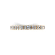 Emerald Cut 1.00 CT Lab-Grown Diamond Eternity Wedding Band in 14K Gold | D Color VVS2