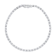 Round 3MM Lab Grown Diamond Tennis Bracelet in 14K Yellow Gold – D Color, VVS2 Clarity, 7.25 Inch