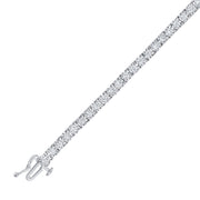 Round 3MM Lab Grown Diamond Tennis Bracelet in 14K Yellow Gold – D Color, VVS2 Clarity, 7.25 Inch