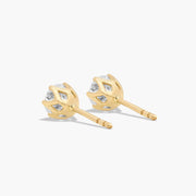 Scallop Basket Lab-Grown Diamond Stud Earrings in 14K White or Yellow Gold – D–E Color, VS1–VVS2 Clarity