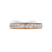 1.00 CTW Round Lab-Grown Diamond Eternity Band in 14K Gold | D Color VVS2 | Channel Set