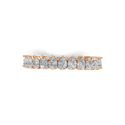 Pear-Shaped 1.00 CT Lab-Grown Diamond Wedding Band in 14K Gold | D-E Color VS1-VVS2 Clarity
