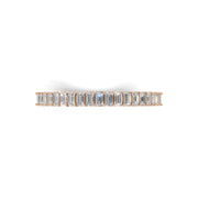 Emerald Cut 1.00 CT Lab-Grown Diamond Eternity Wedding Band in 14K Gold | D Color VVS2