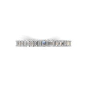 Emerald Cut 1.00 CT Lab-Grown Diamond Eternity Wedding Band in 14K Gold | D Color VVS2