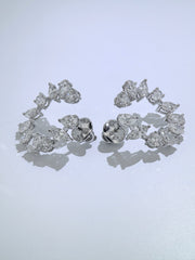 3.00 CT Multi-Shape Lab-Grown Diamond Earrings in 14K White Gold