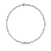 25ct Oval Cut Lab Grown Tennis Necklace