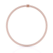 25ct Oval Cut Lab Grown Tennis Necklace