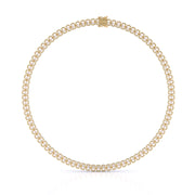 25ct Oval Cut Lab Grown Tennis Necklace