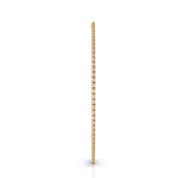 25ct Oval Cut Lab Grown Tennis Necklace