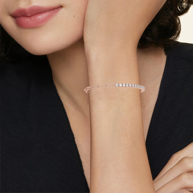2.50ct Round Diamond Tennis Link Bracelet