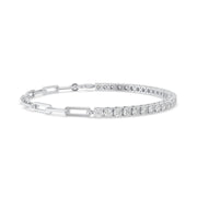 2.50ct Round Diamond Tennis Link Bracelet