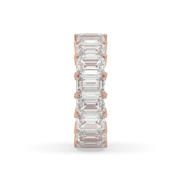 Emerald Eternity Diamond Ring - 6ct
