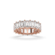 Emerald Eternity Diamond Ring - 6ct