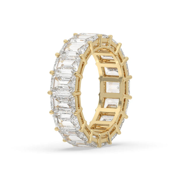 Emerald Eternity Diamond Ring - 6ct