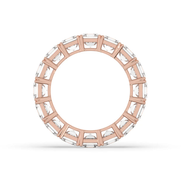 Asscher Eternity Diamond Ring - 6ct