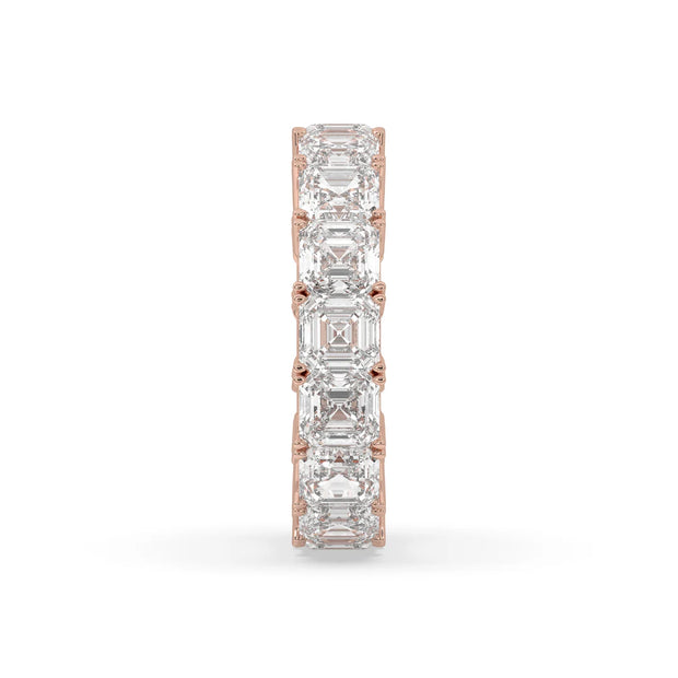 Asscher Eternity Diamond Ring - 6ct