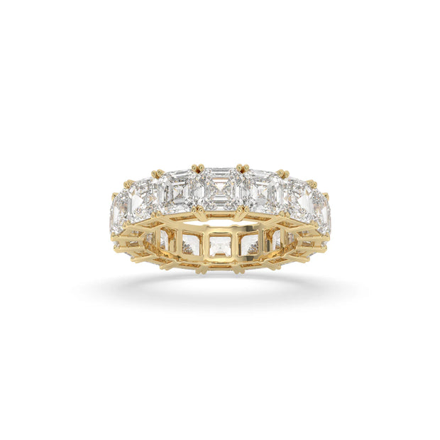 Asscher Eternity Diamond Ring - 6ct