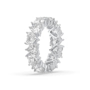 Alternating Heart Lab-Grown Diamond Eternity Band - 5ct