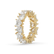 Alternating Heart Lab-Grown Diamond Eternity Band - 5ct