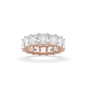 Radiant U-Prong Eternity Band - 6ct