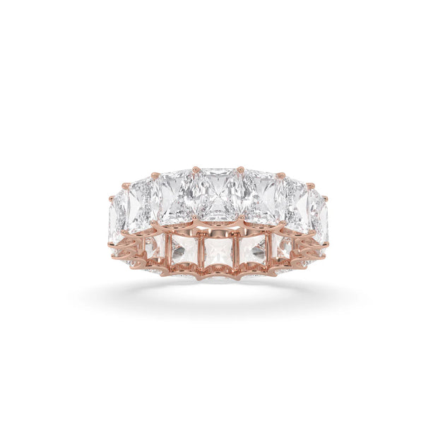 Radiant U-Prong Eternity Band - 6ct