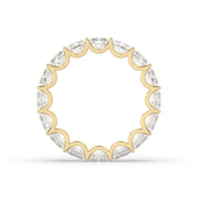 Radiant U-Prong Eternity Band - 6ct