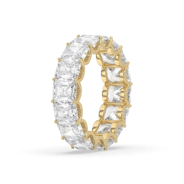Radiant U-Prong Eternity Band - 6ct