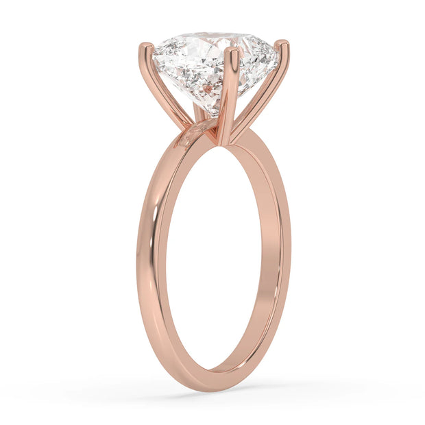 5ct Lab Grown Cushion Engagement Ring