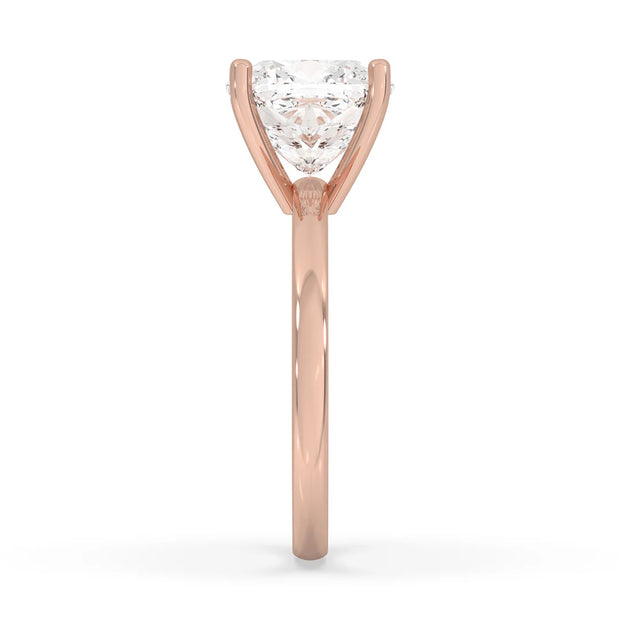 5ct Lab Grown Cushion Engagement Ring
