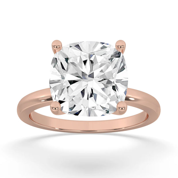 5ct Lab Grown Cushion Engagement Ring
