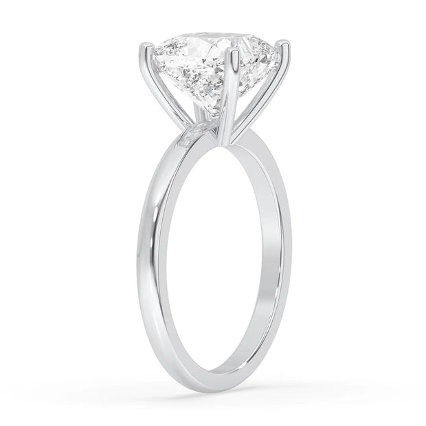 5ct Lab Grown Cushion Engagement Ring