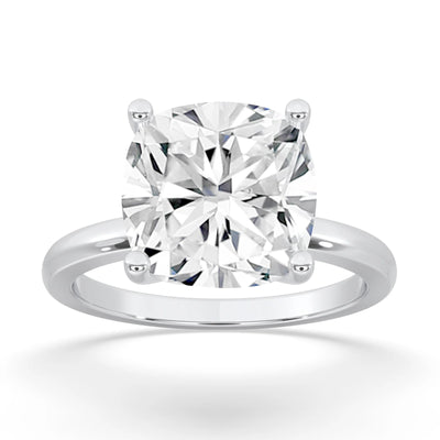 5ct Lab Grown Cushion Engagement Ring
