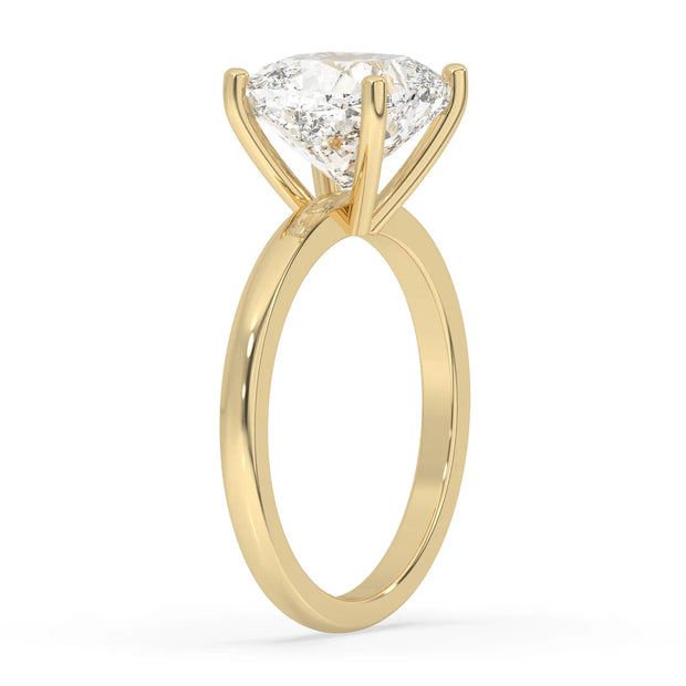 5ct Lab Grown Cushion Engagement Ring