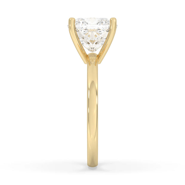 5ct Lab Grown Cushion Engagement Ring