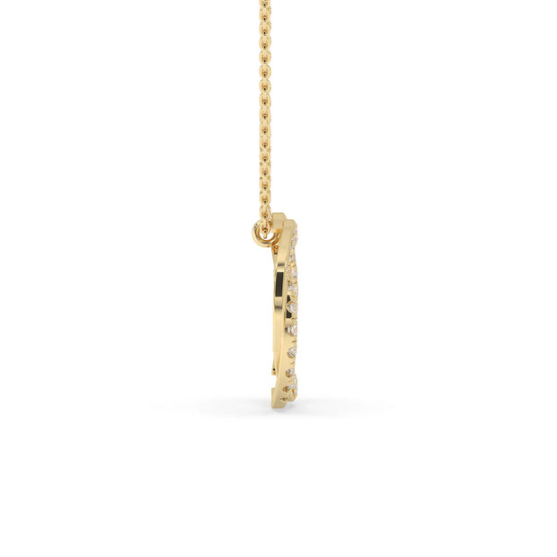 2ct Spiral Pendant White Gold