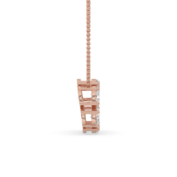 2ct Pear Cluster Pendant Lab-Grown