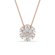 2ct Pear Cluster Pendant Lab-Grown