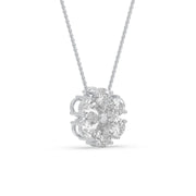 2ct Pear Cluster Pendant Lab-Grown